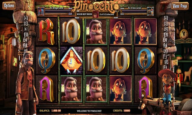 Игровой автомат Pinocchio - Пиноккио