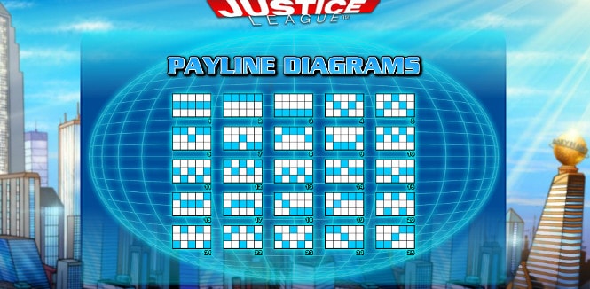 Justice League - построение призовых комбинаций