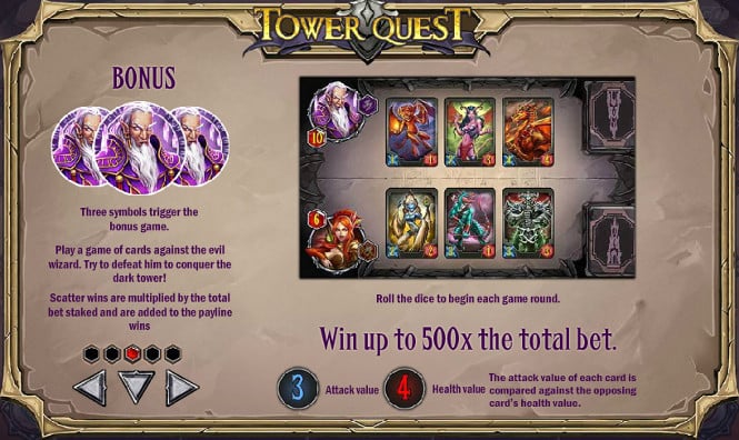 слот Tower Quest - бонус символ игры