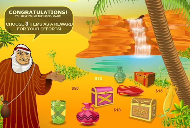 Desert Treasure - бонусная игра