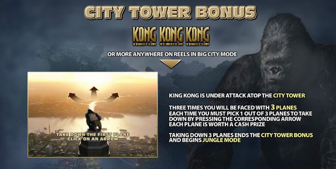 King Kong - City Tower Bonus