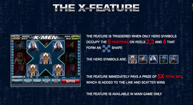 игра X-men - бонус The X-Feature