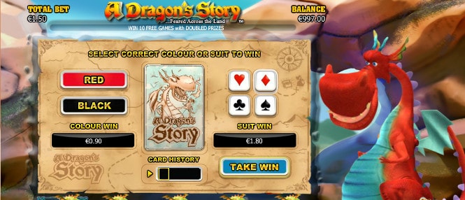 Слот A Dragon's Story - риск игра на двоение выигрыша
