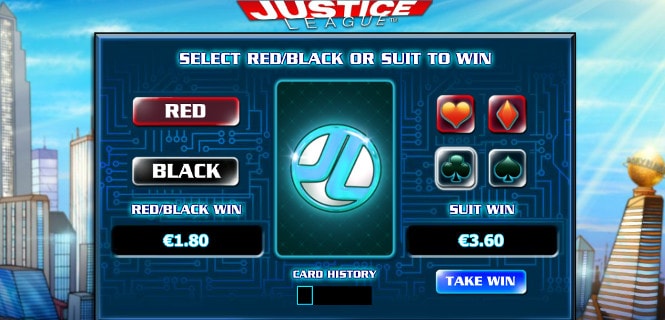 Риск-игра онлайн аппарата Justice League
