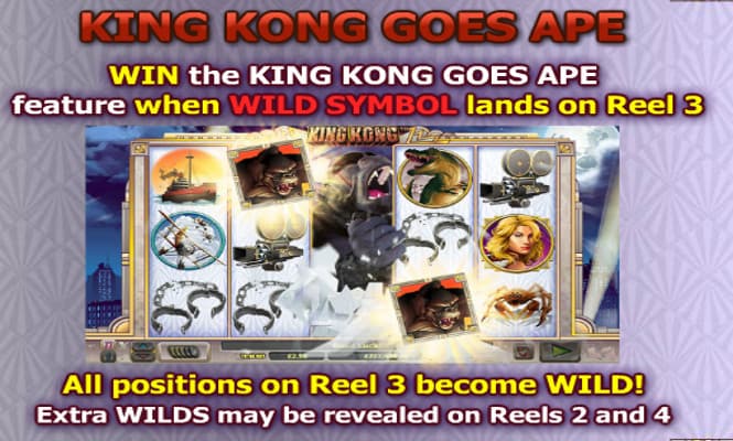 Игра King Kong - бонус King Kong Goes Ape