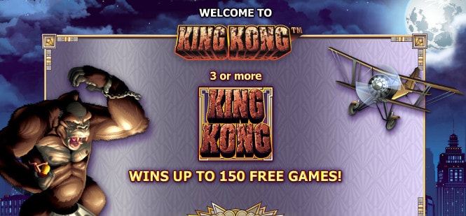 Игра King Kong - дополнительные фриспины