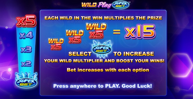 Бонусы игры Wild Play Superbet