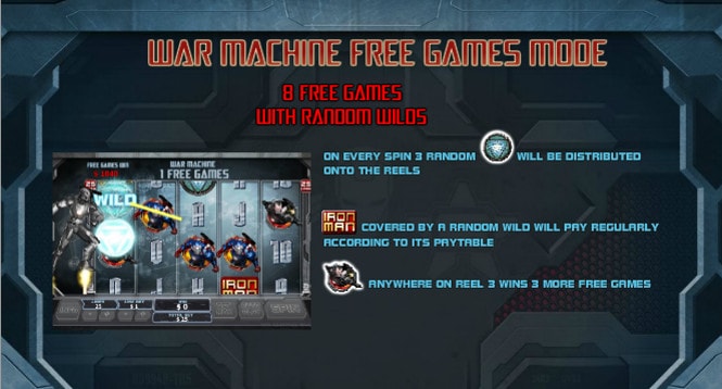 игра Iron Man 3 - бонус War Machine Free Games Mode
