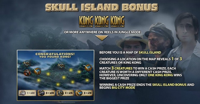 игра King Kong - Skull Island Bonus