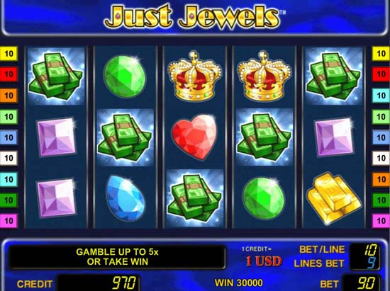 игровой автомат оелайн Just Jewels